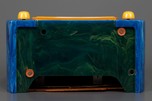 FADA 652 Insert Grill ’Temple’ Catalin Radio Lapis-Lazuli + Yellow - Rare